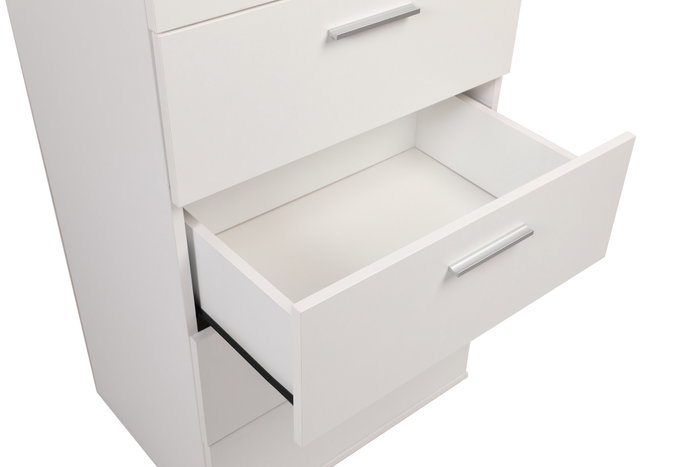 Hanah Home Cómoda de 5 cajones Blanca Hanah Home Cómoda de 5 cajones Blanca